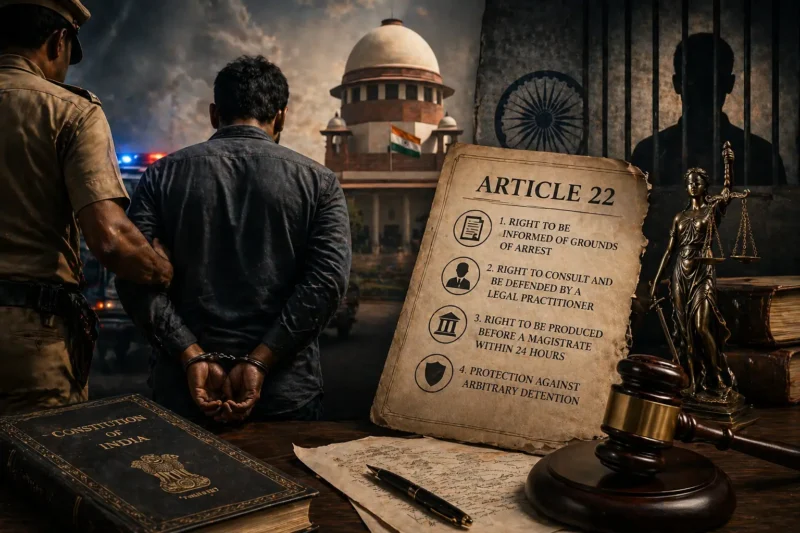 Grounds of Arrest under Article 22